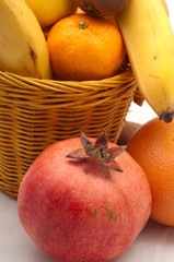 exotic fruits in a basket