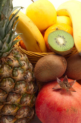 exotic fruits in a basket