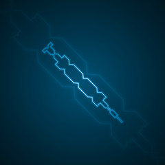 Abstract syringe icon