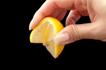 squeeze lemon juice on hand for
