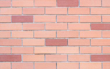 Closeup red brick wall texture background