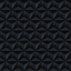 Black Stars Hexagons Triangles and Rhombus - square background