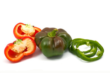 vegetables on the cutting board