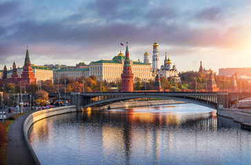 Доброе утро Москва Good morning Moscow - obrazy, fototapety, plakaty