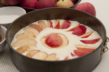 apple pie before baking