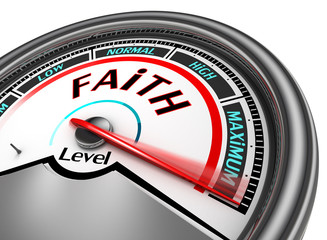 Faith level conceptual meter