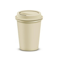 Plastic coffee cup