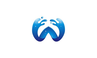 w 3d technology logo