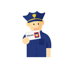 Police Officer  Show Identity card