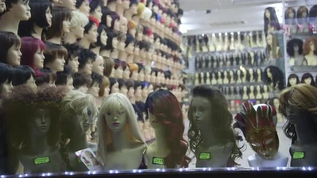 Store with wigs