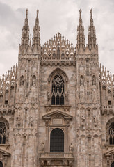 Cathedral in the downtown of Milan