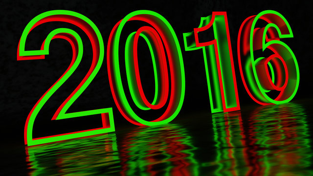 2016 neon-green and red