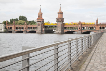 Oberbaumbrucke Bridge on River Spree, Berlin