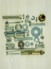 Assorted nuts and bolts