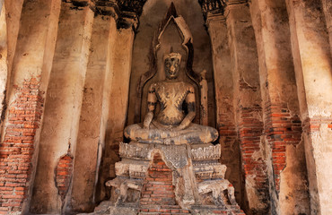 Buddha statue at Ayutthaya Thailand