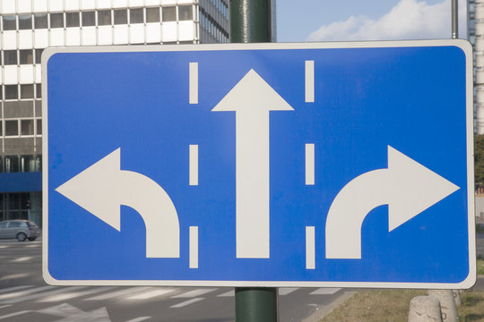 Traffic Sign in Urban Setting