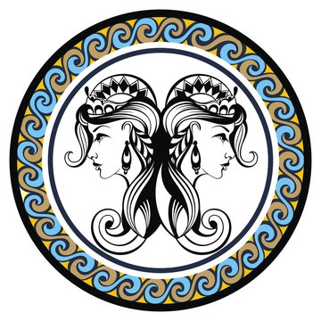 Decorative Zodiac sign Gemini