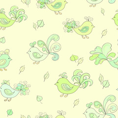 Birds pattern vector