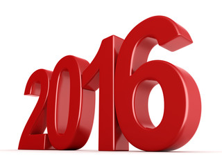  2016 New Year digits