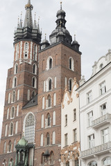 Fototapeta na wymiar Mariacka Basilica Church; Krakow