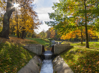 Canal In The Autumn Park