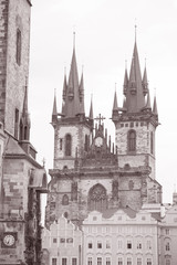 Fototapeta na wymiar Church of Our Lady Before Tyn, Prague