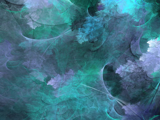 Abstract shapes made of fractal textures.