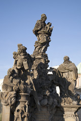Obraz premium Charles Bridge Statue, Prague