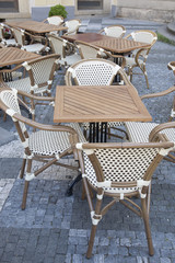 Cafe Table and Chairs Stare Mesto Neighborhood, Prague