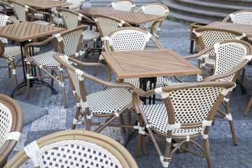 Cafe Table and Chairs Stare Mesto Neighborhood, Prague
