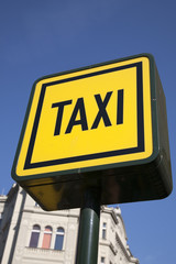 Yellow Taxi Sign