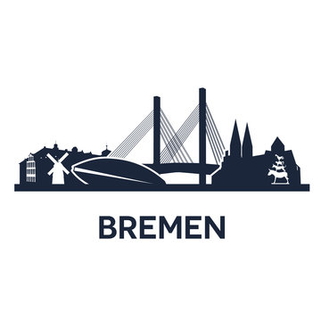 Bremen City Skyline