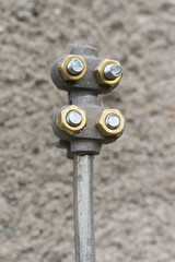 Measuring tip lightning rod