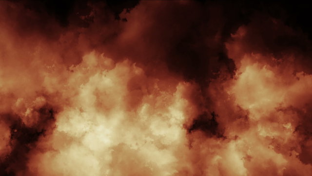 clouds smoke fire 4k