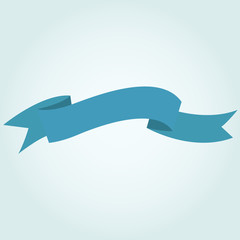 Blue ribbon banner