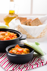 Chicken and vegetable warming soup