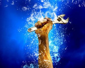 Technician service. Concept image