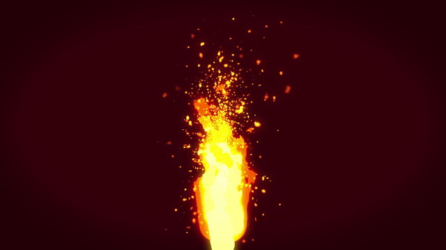 abstract fire particle flame 4k