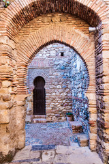 Fototapeta na wymiar Alcazaba fortress in Malaga, Spain