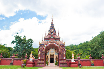 Fototapeta premium gate and fence in temple