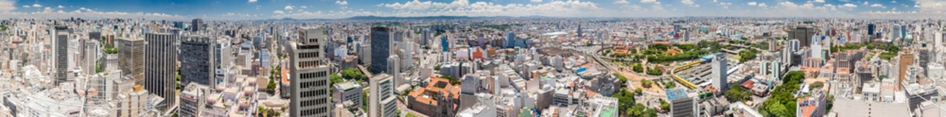 Fototapeta na wymiar Panorama of Sao Paulo, Brazil