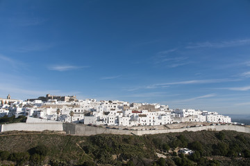 Fototapeta na wymiar vistas del municipio de Vejer de la frontera en la provincia de Cádiz