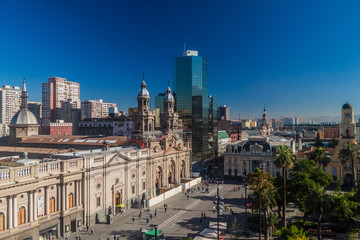 Plaza de las Armas square in Santiago, Chile