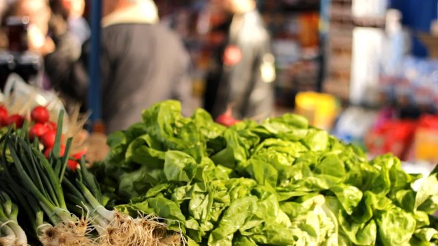 Grocery healthy organic food market vegetables and fruits