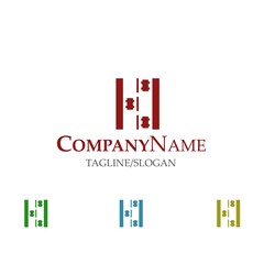 Game play joystick logo icon Vector