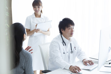 Women are subject to examination in internal medicine