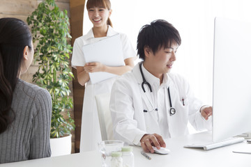 Women undergoing fertility treatment in gynecological