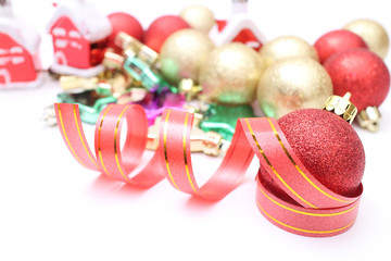 Christmas and happy new year festival concept of  decor gift