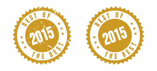 vector Best Of 2015 Rubber Stamp