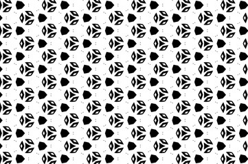 Fototapeta na wymiar Простые узоры в чёрном и белом цвете. 7.31 